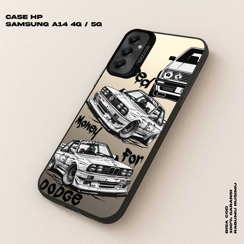 เคส Samsung A14 4G / A14 5G - Softcase - Hybrid Imd Hologram - SO COOL - bmw Glossy Premium Laser
