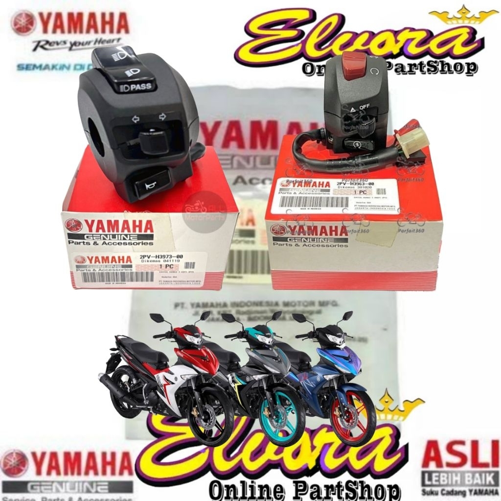 ที่ยึดที่จับสวิตช์ขวาซ้าย Switch yamaha Mxking Led V2 Original 2PV-H3963-00 2PV-H3973-00