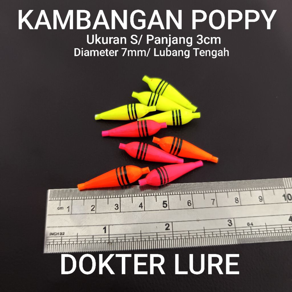 ทุ่นปลา Kambangan Wader Sensitive Tilapia Tanago Fishing Poppy S