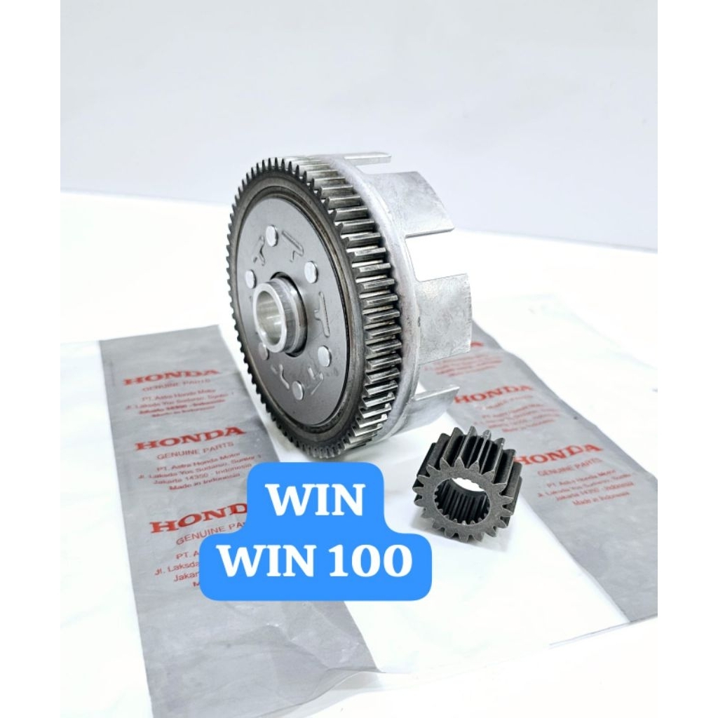 WIN CLUTCH HOUSING ชุดเกียร์เกียร์ PRIMARY GEAR WIN 100 HONDA WIN CLUTCH BOWL HOUSING 67T 18T เกียร์