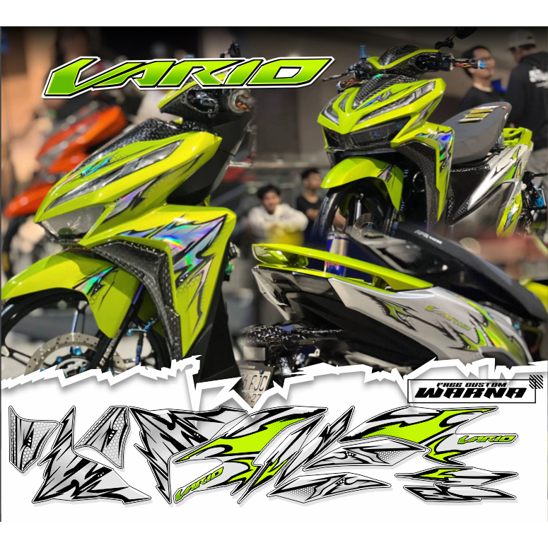 สติกเกอร์แถบโปร่งใสสําหรับ vario led ใหม่ gen 1 125/150, ต่างๆ v1 ที่กําหนดเองโปร่งใส uv motif