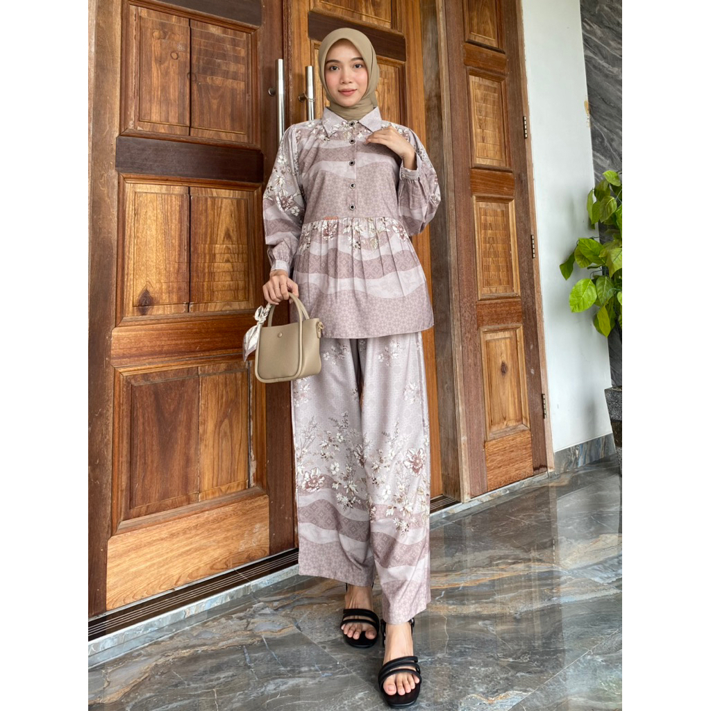 ชุดเสื้อ KEMEJA VIONA REMPEL BIBA PRINT NUM-NUM STORE