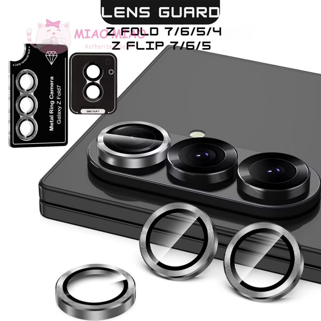 กระจกนิรภัยกล้องสําหรับ Samsung Galaxy Z พับ 7/ Z พับ 6/ Z พับ 5/ Z พับ 4/ Z Flip 7/ Z Flip 6/ Z Fli