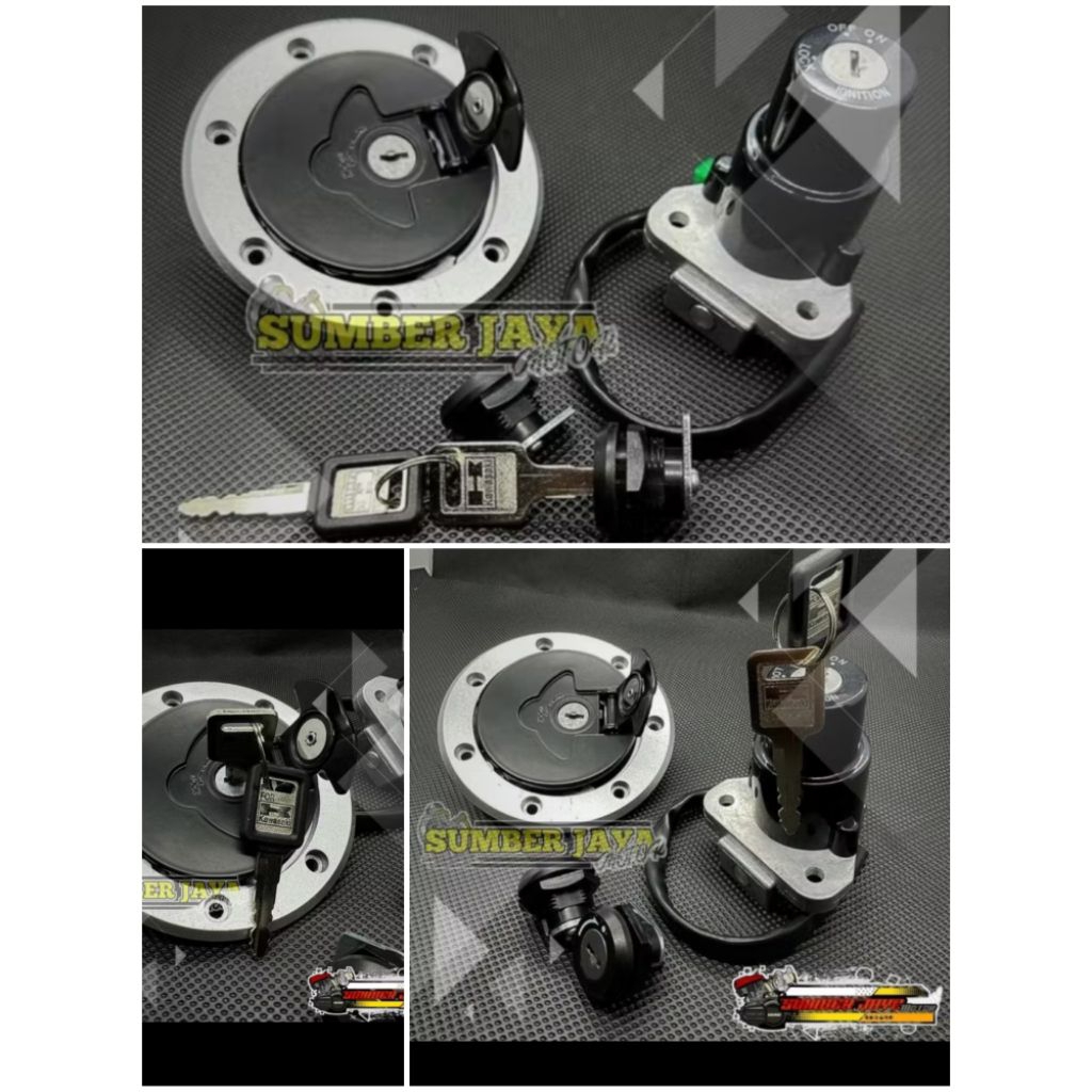 MATA Ninja กุญแจจุดระเบิด assy ชุด Ninja ss ninja r rr kawasaki Ninja กุญแจนูน eye 1 คีย์ 4 หลุม bah