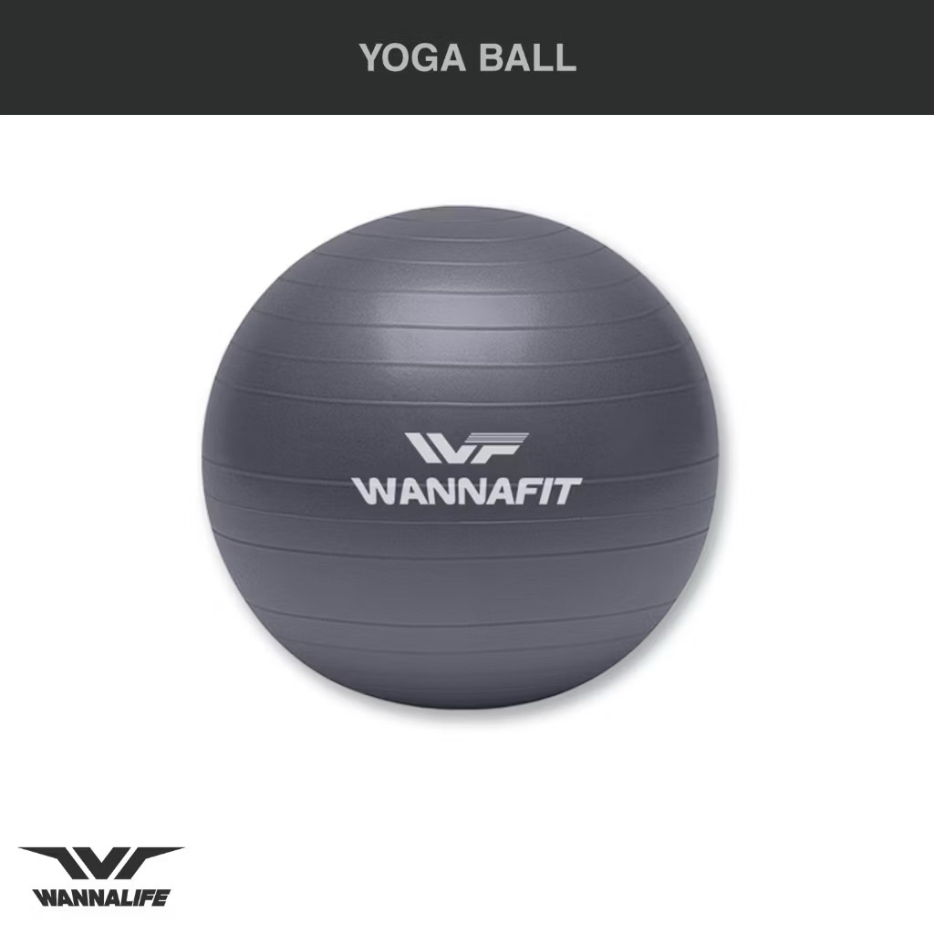 WANNAFIT GYMBALL 65 ซม. GYM BALL GYM BALL กีฬาสําหรับ PREGNANT ผู้หญิงฟรี PUMP