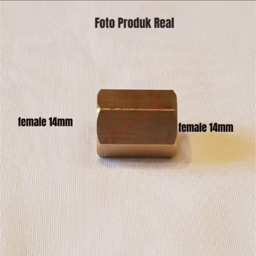 MESIN 14mm x 14mm THREAD CONNECTOR (สําหรับท่อด้านข้าง) เครื่องฉีดแบบ PEST TU26 TNK 777 767 838 GX31