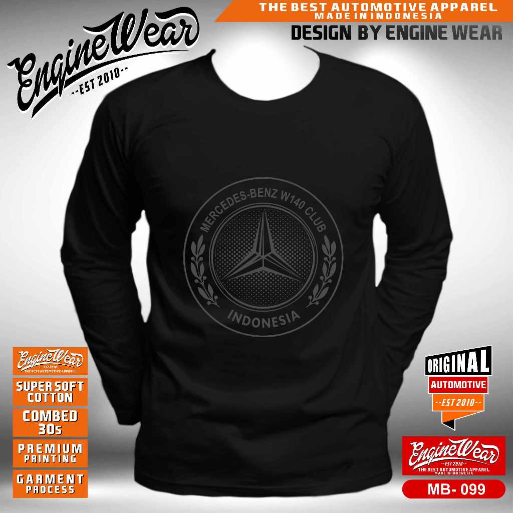 Mercedes Benz W123 W124 W202 W203 W204 W205 W210 W211 W212 W140 W115 mercy เสื้อยืดยานยนต์เสื้อยืดเส