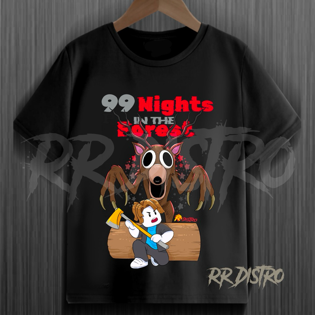 Roblox 99 nights in the Forest เสื้อยืดเด็ก / Roblox 99 nights in the Forest เสื้อยืดเด็ก / 99 night