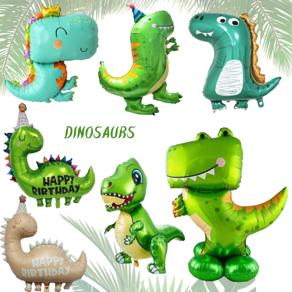 ลูกโป่งฟอยล์ไดโนเสาร์ / ลูกโป่งไดโนยืน HBD