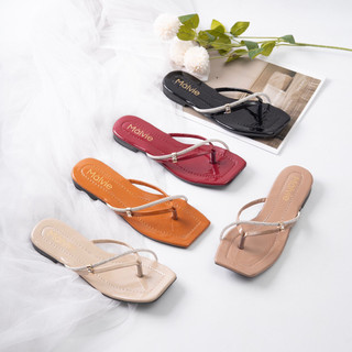Sandal Jepit Wanita Fashion Korean Premium Motif Tali Berlian Malvie Collections