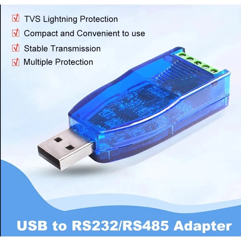 USB to RS485 RS-485 การสื่อสารอะแดปเตอร์แปลง UART ความเร็วสูง RS 485 485 ป้องกัน 485