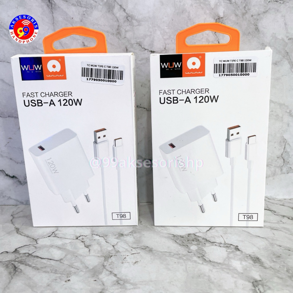 เครื่องชาร์จ ADAPTER + CABLE / ONESET WUW TYPE C T98 120W