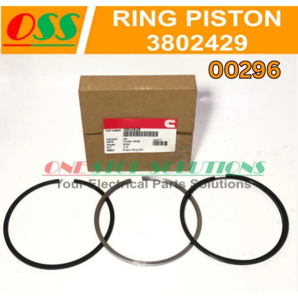 แหวน PISTON 6CT PN 3923537 / O RING PISTON CUMMINS DCEC ต้นฉบับ
