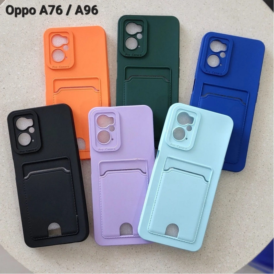 Macaron Slot Card Case OPPO A15 / A15S / A16 / A16S / A17 / A17K / A31 / A3S / A37 / A57 2022 / A77S