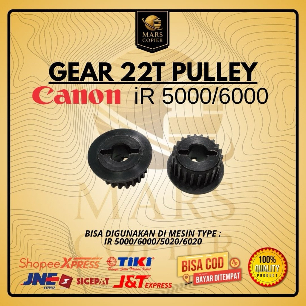 MESIN GEAR 22T PULLEY CANON IR 5000 6000 5020 IR 6570