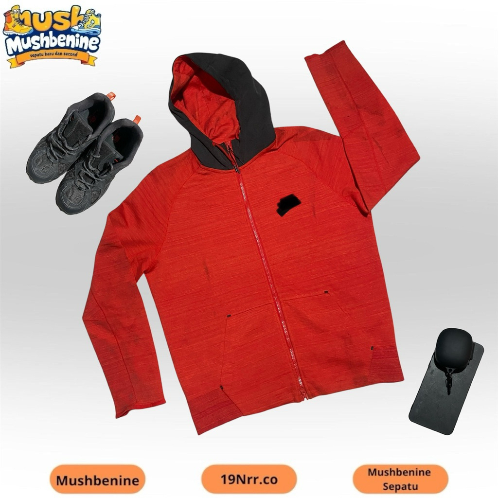 Mushbenine - HOODIE ZIPPER LD 129 P 70 NKIEE TECH MEN WOMEN (รหัส HZ-090)