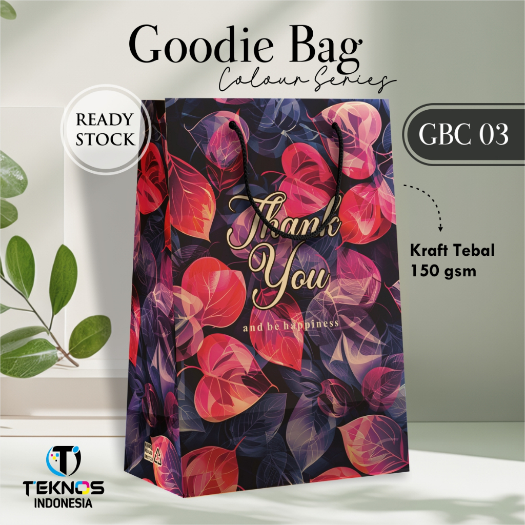 [12 ชิ้น] KRAFT GOODIE BAG - GBC 03 HAJAT CARRY BAG
