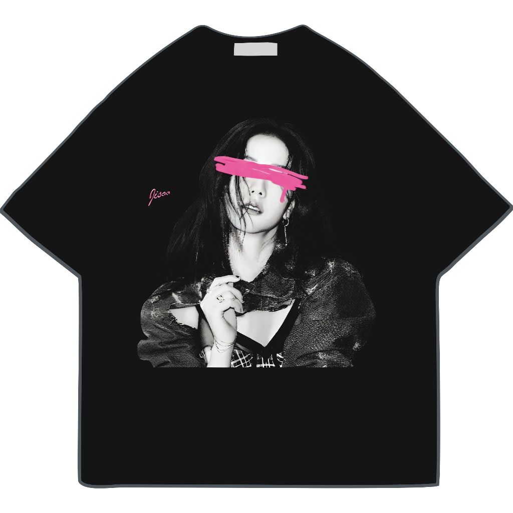 เสื้อยืด BLACKPINK เสื้อยืด Kpop Oversize Jisoo / เสื้อยืด Blackpink Jisoo