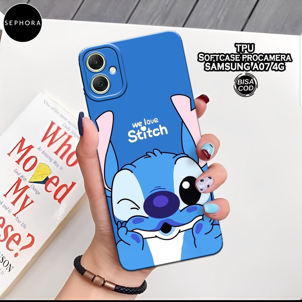 HP เคส Samsung Galaxy A07 4G 2025 ใหม่ล่าสุด - เคส Stitch แฟชั่น - Samsung A07 4G Softcase - เคส Pro