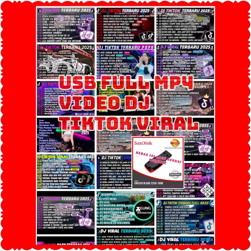 ใหม่ล่าสุด FULL CAR FLASH DISK MP4 DJ SONG
