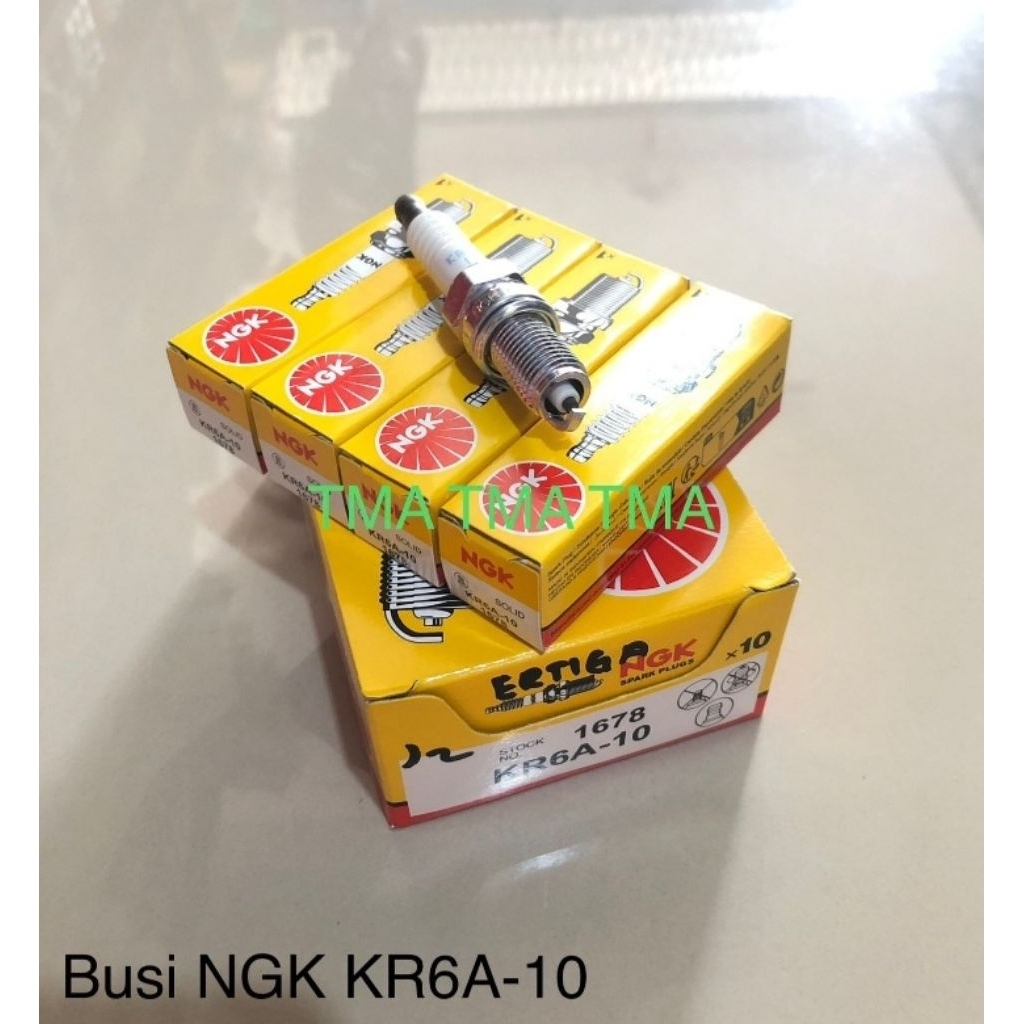 หัวเทียนรถยนต์ NGK KR6A-10 สําหรับ Ertiga, Splash, Wagon R