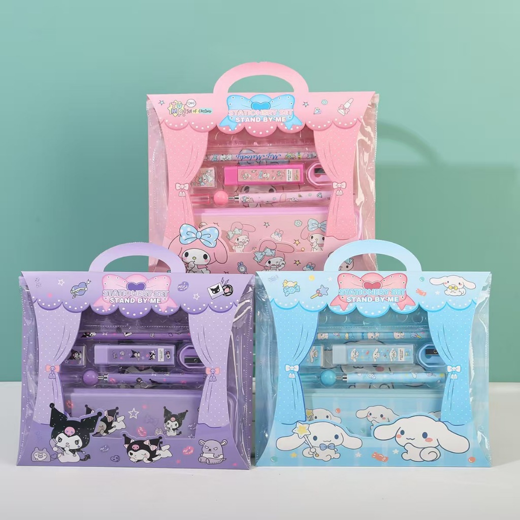 ชุดเครื่องเขียน กล่องดินสอ ATK SET 9in1 / 7IN1 STATIONERY SET CHARACTER