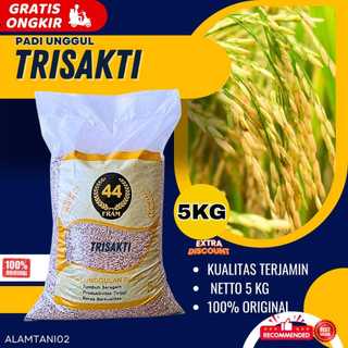 benih padi bibit padi TRISAKTI super genjah panen 70 hari hasil melimpah kemasan 5 kilo