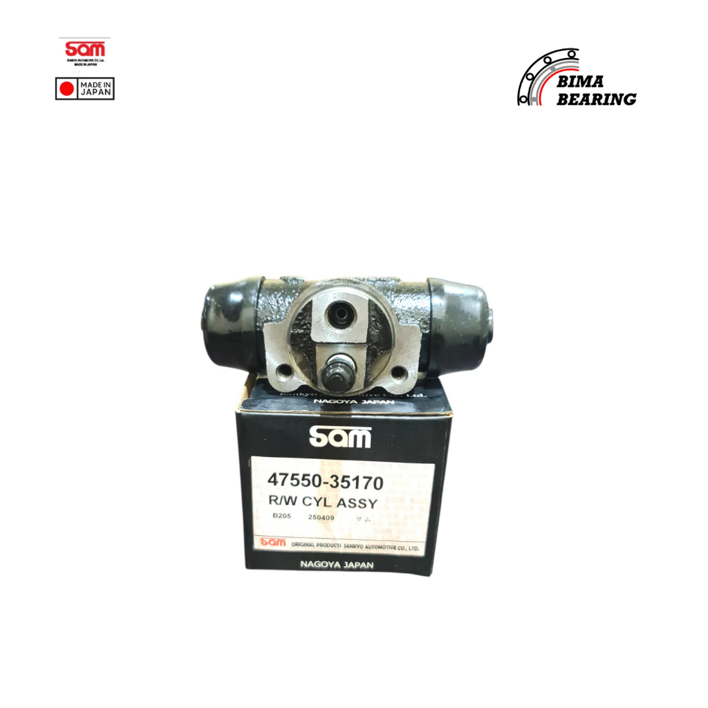 กระบอกล้อ Hilux Ln106 Ln166 Kdn165 Hzj75 1984-2001 Sam JAPAN กระบอกเบรคหลังเดิม