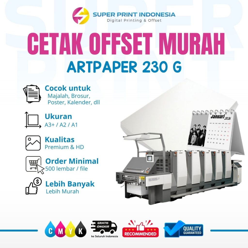 OFFSET PRINTING - ARTPAPER 230G - BROCURE PRINTING MAGAZINE PRINTING ARTPAPER PRINTING OFFSET CALEND
