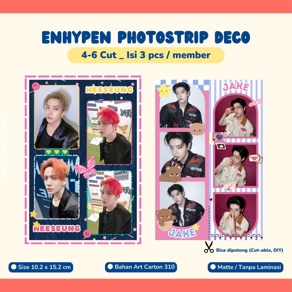 ENHYPEN Photobooth Deco (บรรจุ 3 ชิ้น/ชุด) - milanielshop