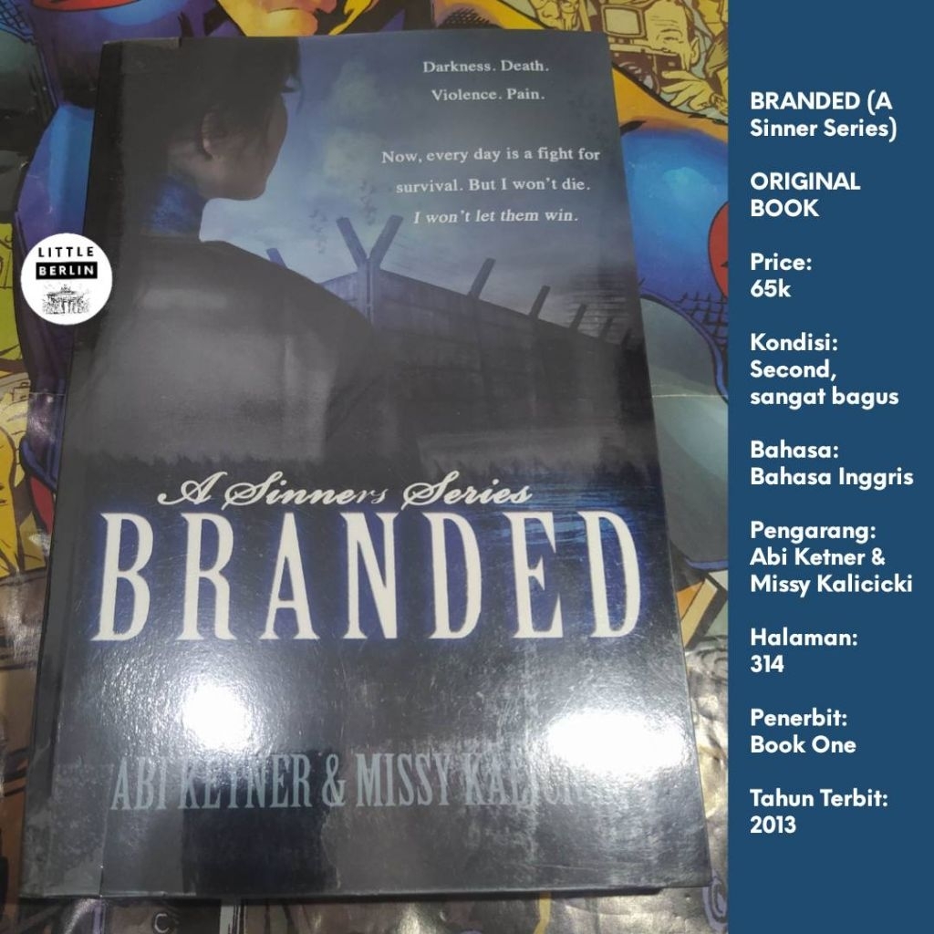 นวนิยายต้นฉบับแบรนด์ Abi Kettner Preloved English Dystopian Action Young Adult Book นวนิยายนําเข้าภา