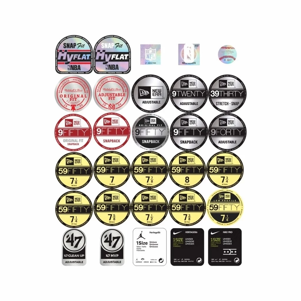 สติกเกอร์สติกเกอร์ใหม่ mlb เบสบอล forty twenty fifty ติดตั้งตรวจสอบ nyke jordon hyflat โฮโลแกรม