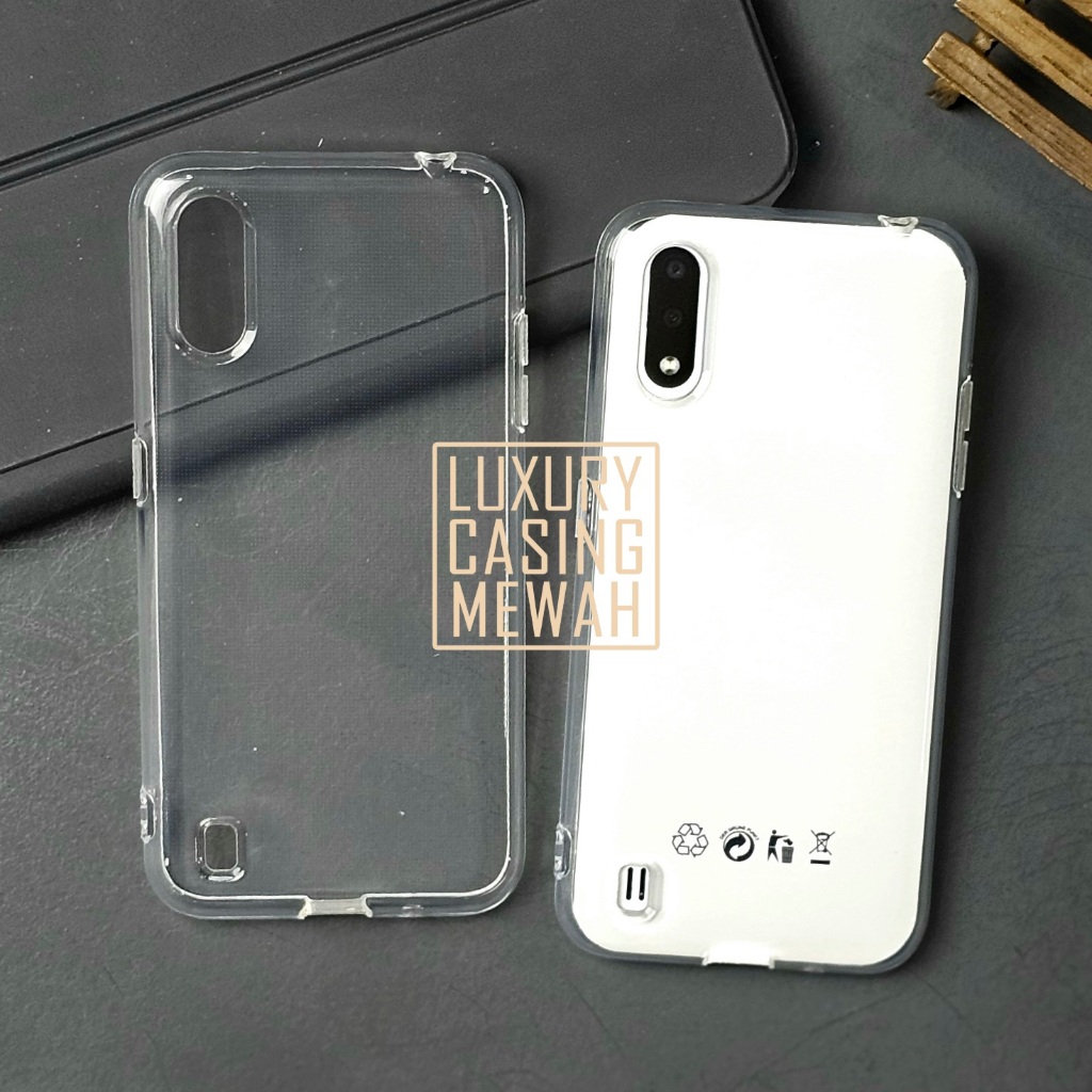 Premium Clear Case Bening 2.0mm Softcase โปร่งใสสําหรับ Samsung A01 Samsung A01 Core Samsung A02 Sam