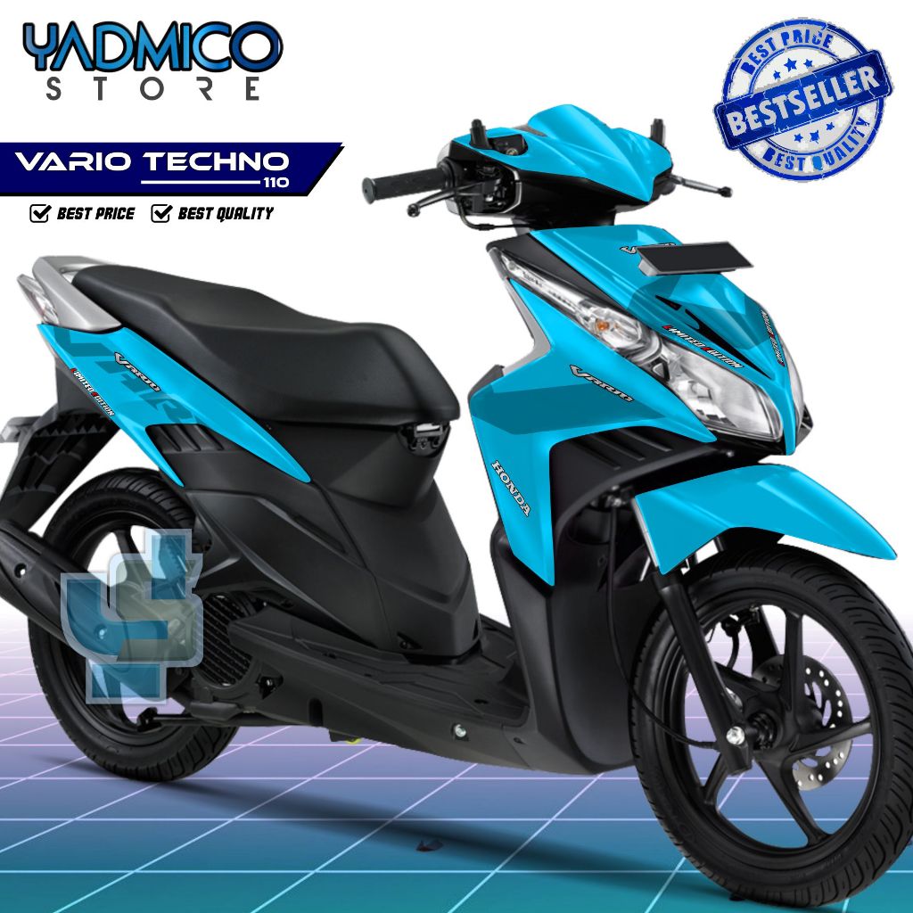 Vario Techno 110 Full Body Decal / Vario 110 Techno Fullbody Motorcycle Sticker / Vario Techno Karbu