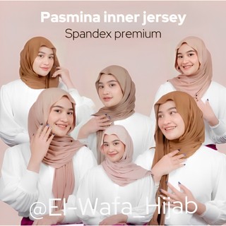 El-wafa hijab ~ Pashmina Inner Instan Jersey (Super Premium).