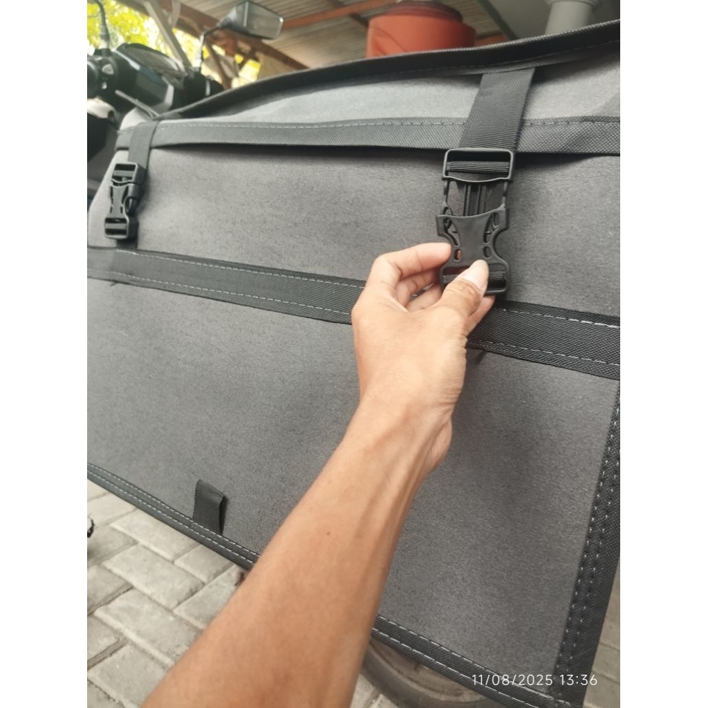 Shopee Express กันน้ํา Small Motorcycle Courier Bag กระเป๋า Obrok กระเป๋าไปรษณีย์ ราคา ถูกที่สุด ดีลบีเคเค แกลเลอรีภาพที่ 3