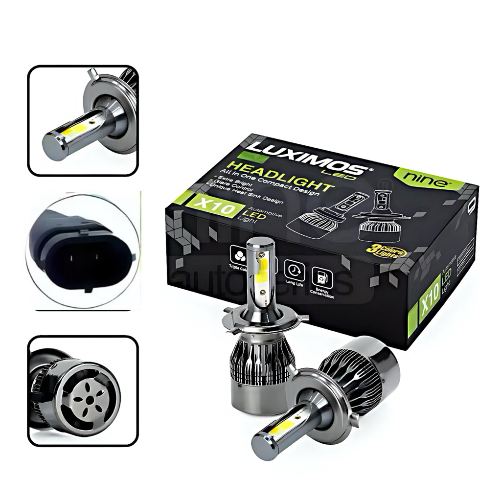 LED FOGSLAMP H11 H16 HEADLAMP 3 สี LUXIMOS 36WATT SUPER BRIGHT