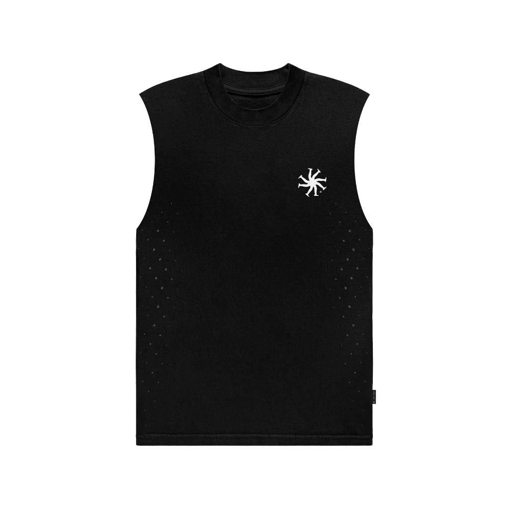 HLWN Running Unisex Muscle Tee สีดํา - Hazel