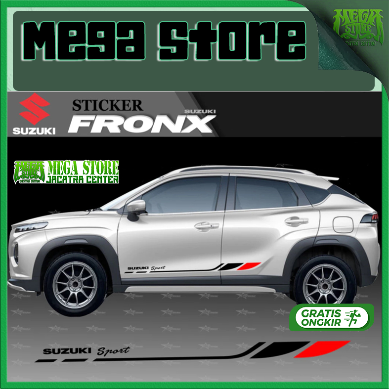 MEGASTORE สติ๊กเกอร์ Suzuki Fronx 2025 อุปกรณ์เสริม Suzuki Fronx
