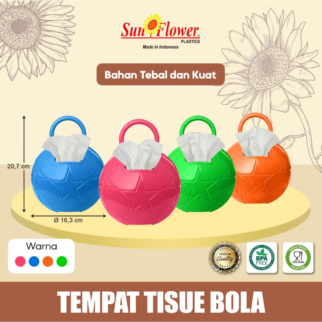 (3 ชิ้น) SAVING PACKAGE TISSUE HOLDER / TISSUE HOLDER / AESTHETIC BALL TISSUE HOLDER