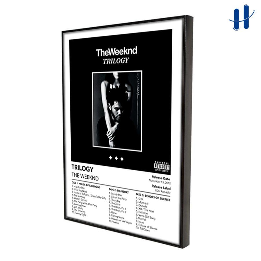 Haydecor Trilogy The Weeknd Minimalist Aesthetic Wall ตกแต่งกรอบสําหรับจอแสดงผลห้อง