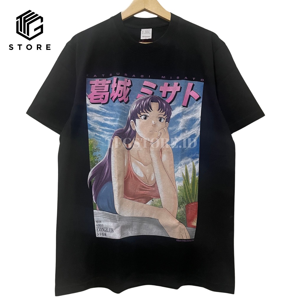 Misato Katsuragi Neon Genesis Evangelion Waifu ญี่ปุ่นอะนิเมะ Tshirt มังงะ Tee Bootleg พรีเมี่ยม Kao