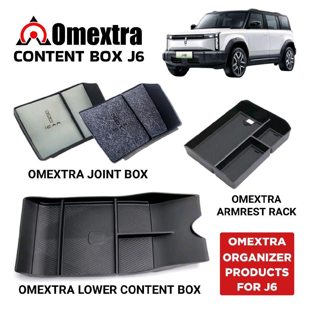 Chery J6 กล่องเนื้อหา Omextra J6 กล่องเก็บ J6 กล่องที่วางแขน Chery J6 Rack Storage Place J6 ICAR03 A
