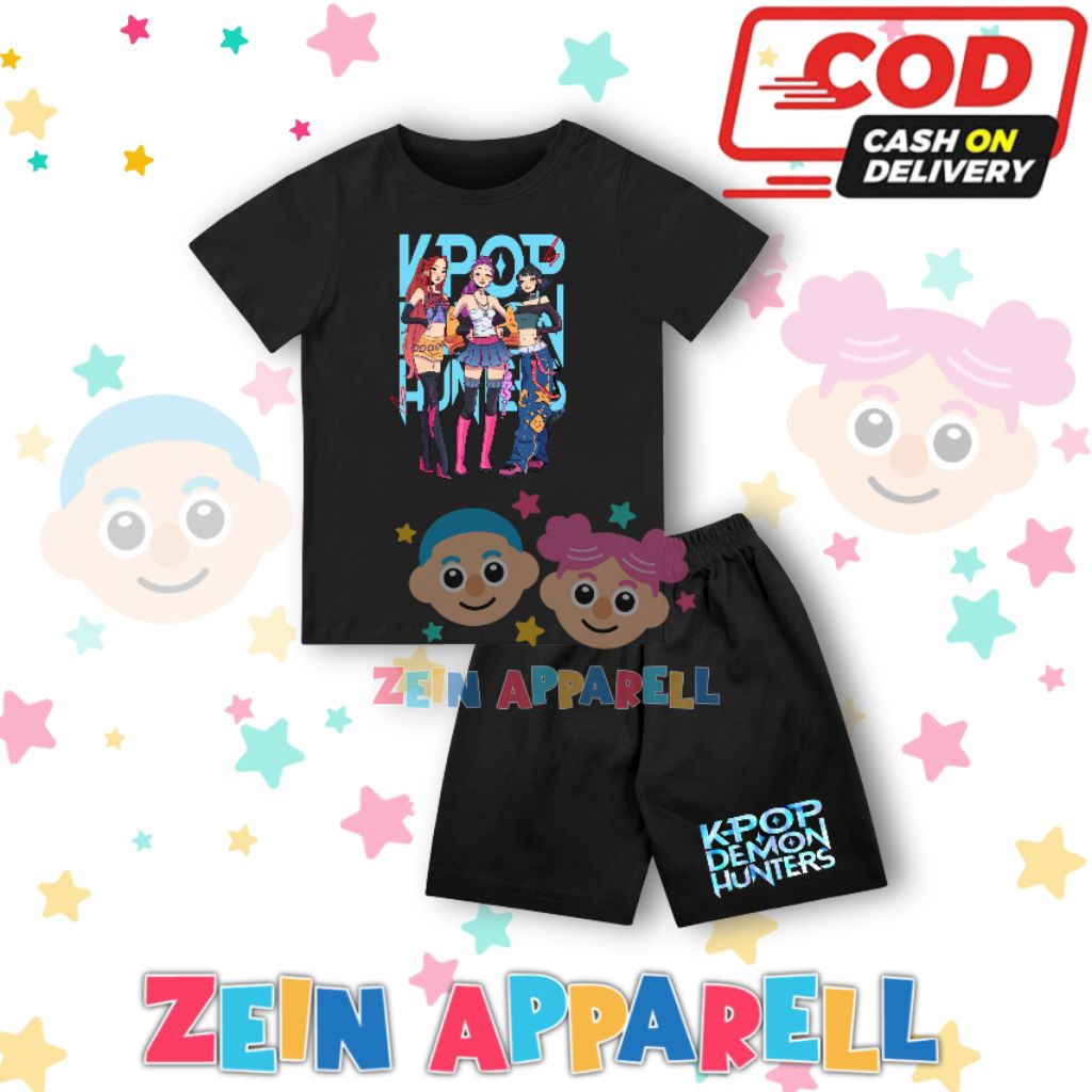 ชุดเสื้อยืดสําหรับเด็ก Demon Hunter X Kpop / ชุดเสื้อผ้าเด็ก Demon Hunter Kpop