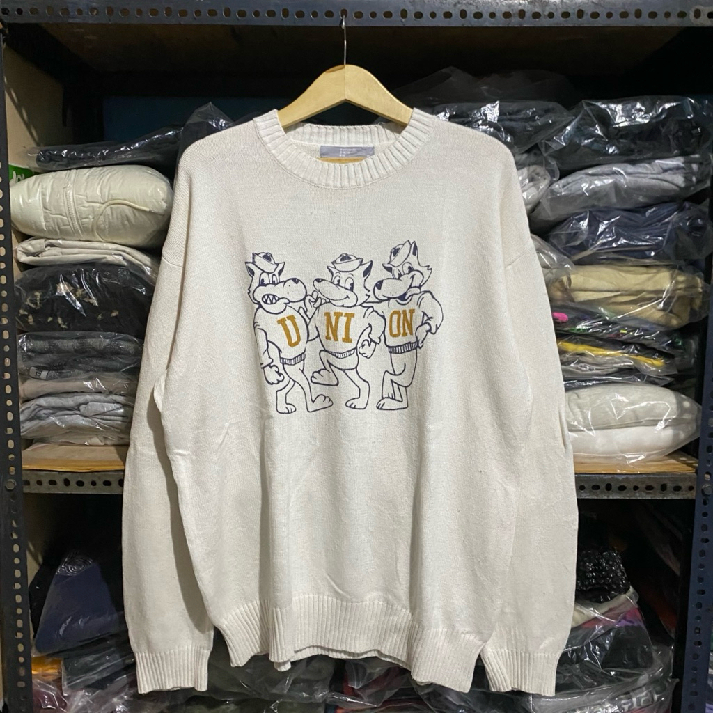 8 วินาที Kr Union Knit Cream Size XL 71x56