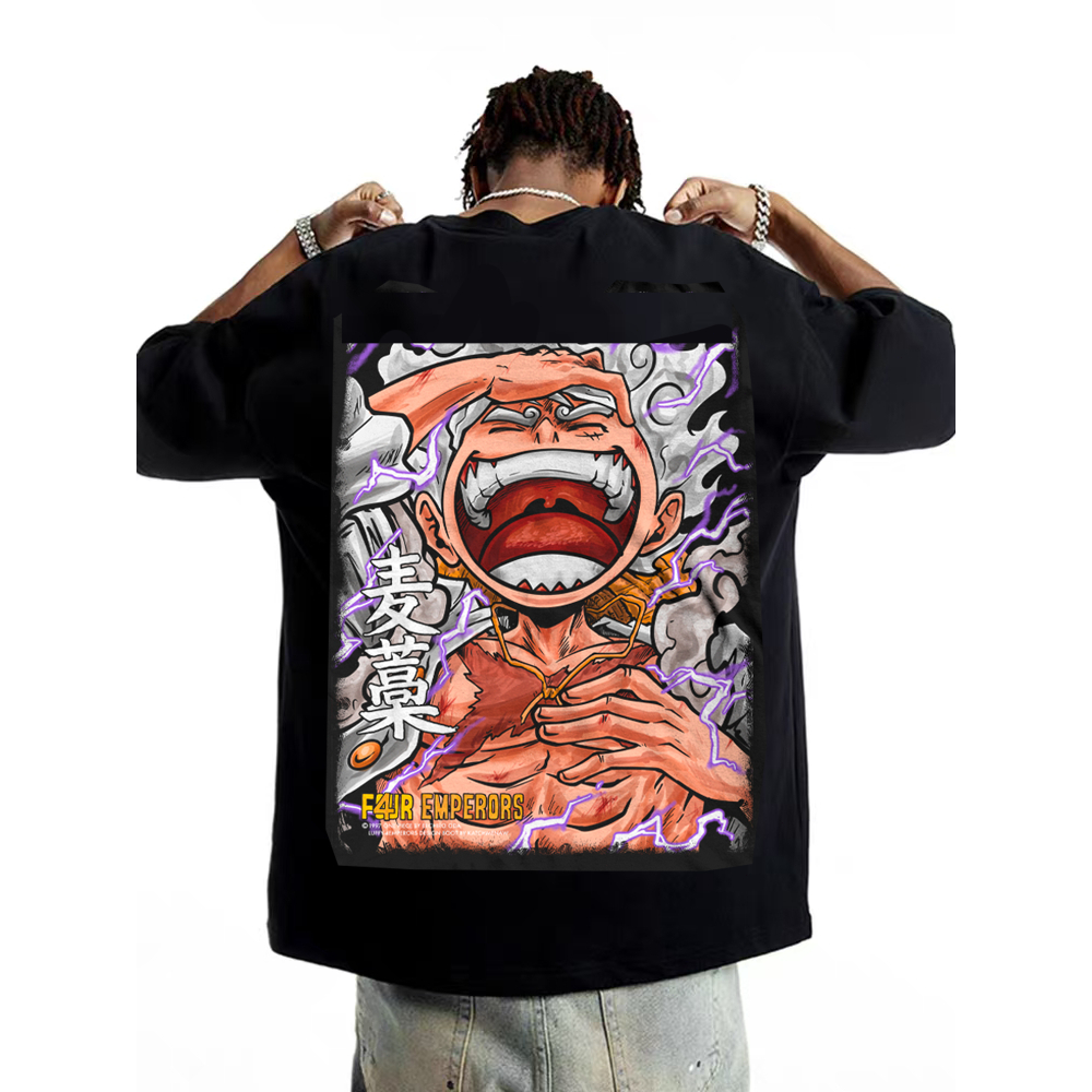 Katchmenaw Luffy One Piece Anime Distro Oversize Boxy T-Shirt - LUFFY คุณภาพดี