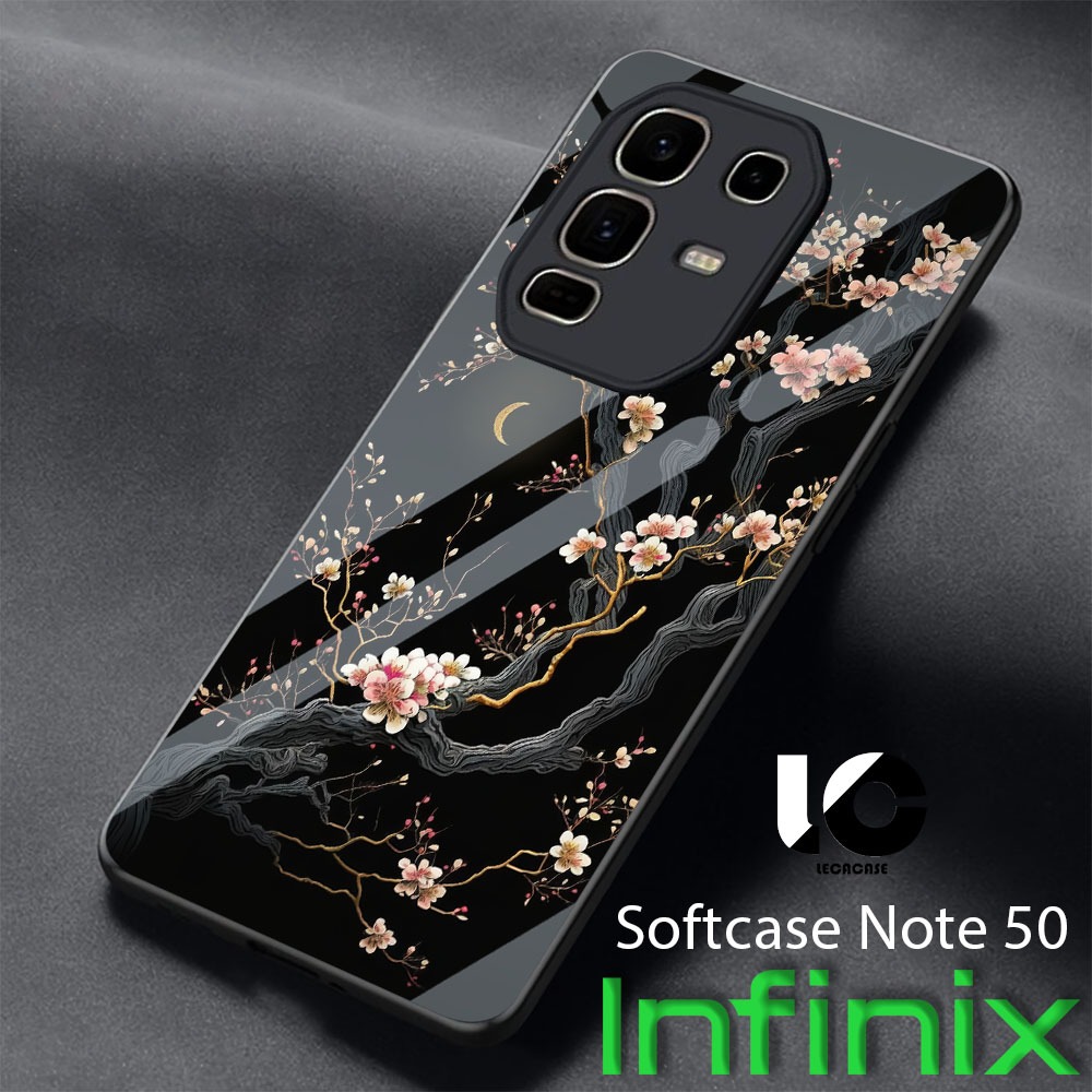 LR05 เคส Infinix Note 50 | หมายเหตุ 50Pro | โน้ต 50x | Note 50s Softcase Premium Glass Kaca Kesing L