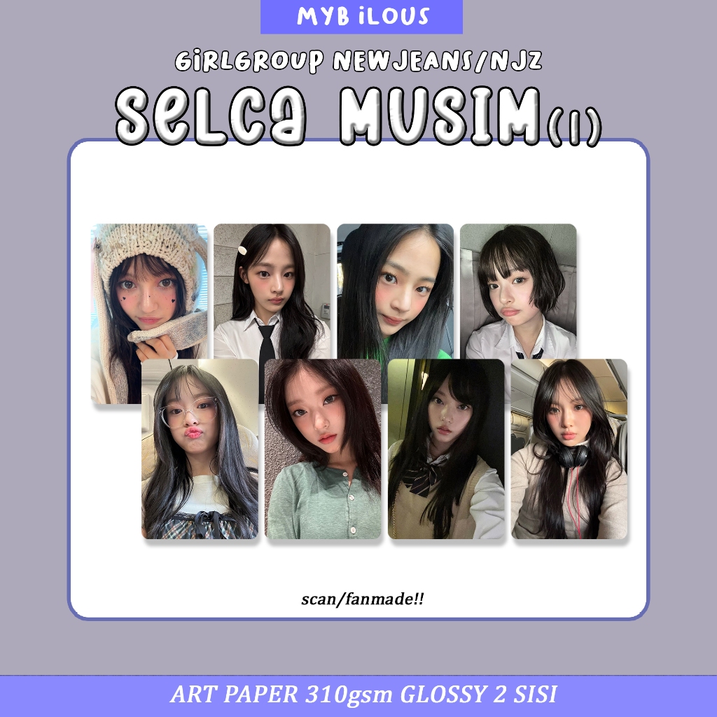 [UNOFFICIAL] NEW JEAN5 NJZ SELCA MINJI HANNIELLE HAERIN HYEIN PHOTOCARD FANMADE