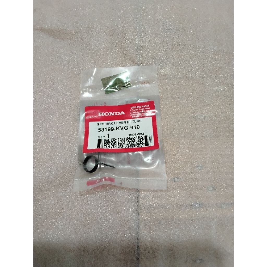 สปริงแฮนด์เบรคขวา (หน้า) Honda Beat FI/ สปริงคันเบรค Return//53199-KVG-910//ORIGINAL AM