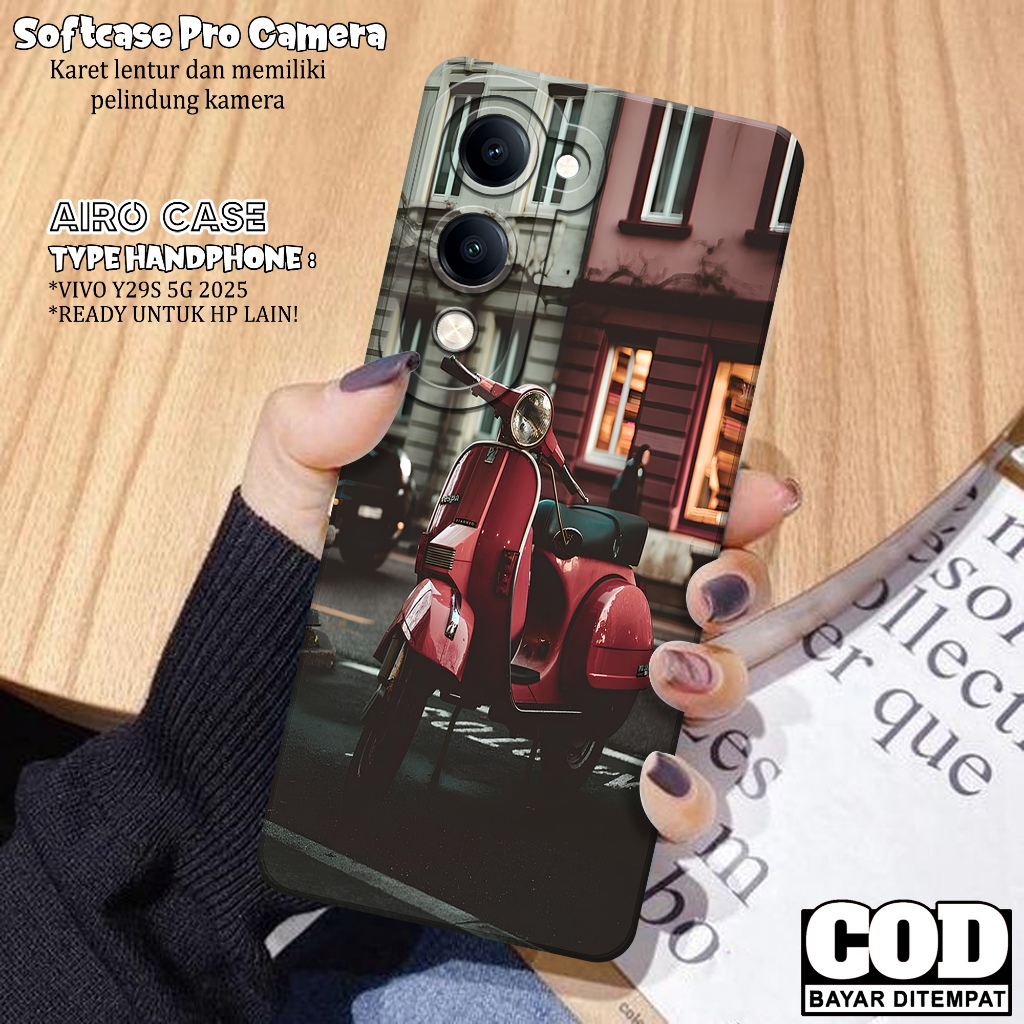เคส HP ล่าสุด VIVO Y29S 5G 2025 - เคส VIVO Y29S 5G 2025 Softcase - เคสแฟชั่น VESPA - เคส VIVO Y29S 5